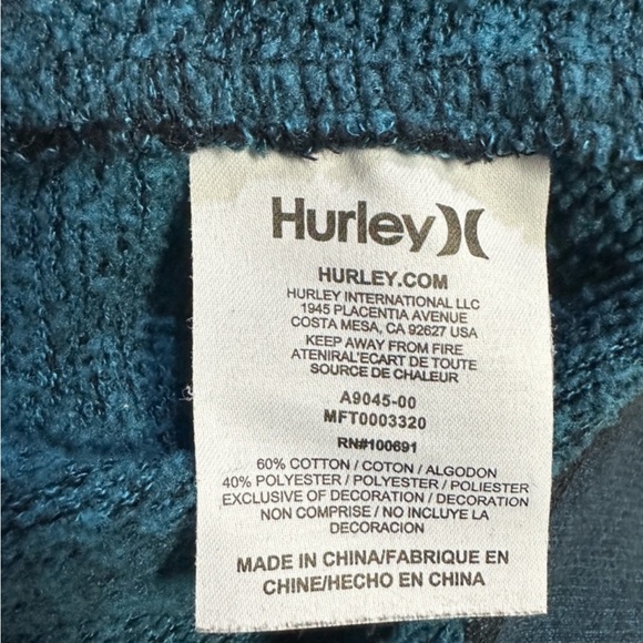Hurley Dark Blue Zip-Up Sweater - Picture 5 of 5